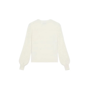 Mint Velvet Cream Embellished Wool Blend Knit